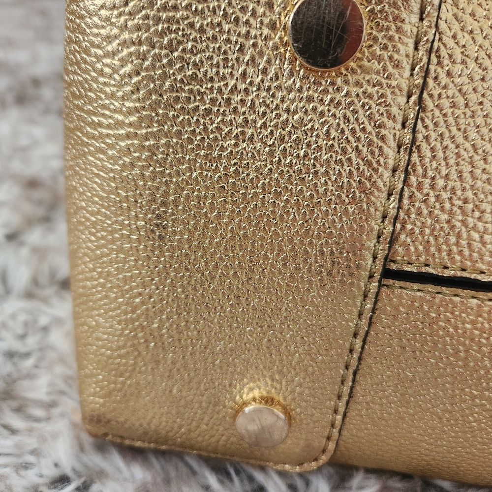 Michael Kors Mercer Gallery Medium Tote Gold Leather‎ - Picture 7 of 15